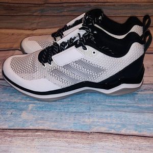 Men’s black & white Adidas shoes size 10